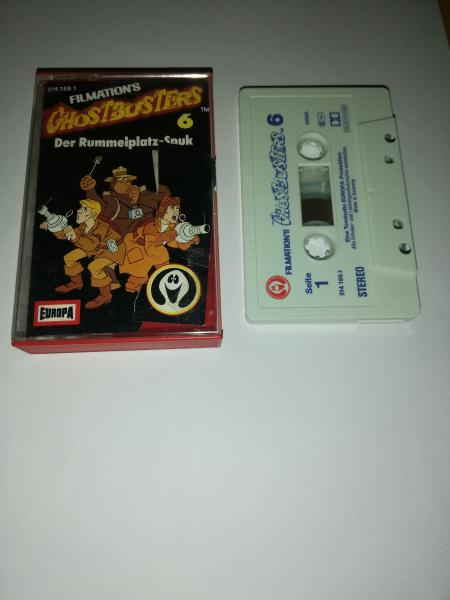 Ghostbusters Filmations Folge 6 Der Rummelplatz-Spuk Weiß mit Blauen Druck 514159.1 Europa(Cover geklebt/Innencover beschrieben)