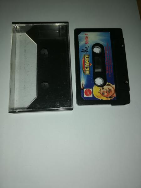 Masters of the Universe Mattel He-Man Die neue Dimension Schwarz mit Blauen Aufkleber(Seite 1 der MC beschrieben)