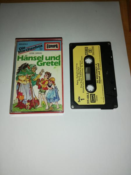 Die Märchenbox Folge 2 Hänsel und Gretel/Hans im Glück 5-fach Silber geschraubt Schwarz mit Beigen Aufkleber 515424.3 Europa(Innencover leicht beschrieben)