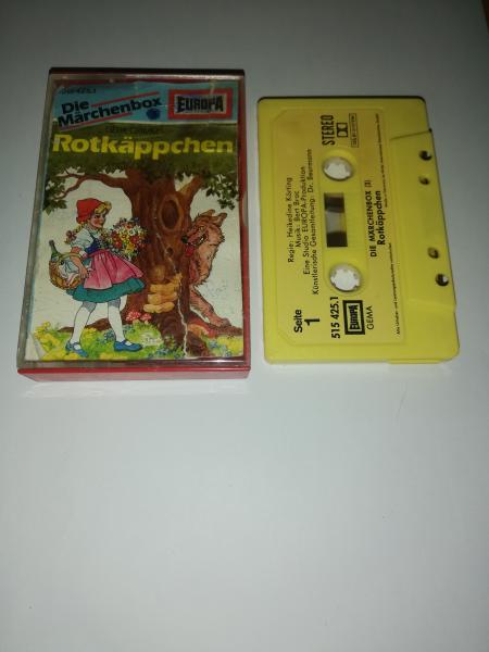 Die Märchenbox Folge 3 Rotkäppchen/Das tapfere Schneiderlein Gelb mit Gelben Aufkleber 515425.1 Europa(Cover beschädigt und bemalt)