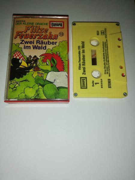 Flitze Feuerzahn Folge 13 Zwei Räuber im Wald 4-fach Silber geschraubt Gelb 515513.4 Europa(Innencover beklebt)