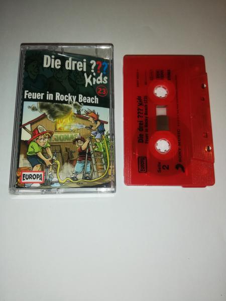 Die Drei Fragezeichen Kids Folge 23 Feuer in Rocky Beach Rot mit Schwarzen Druck 88697800334 Europa