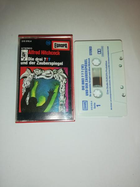 Die Drei Fragezeichen Folge 16 und der Zauberspiegel Weiß mit Blauen Druck 515916.4 Europa
