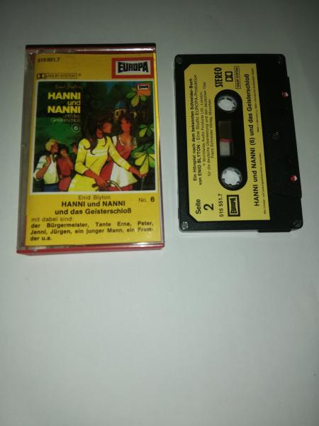 Hanni und Nanni Folge 6 und das Geisterschloß 5-fach Silber geschraubt Schwarz mit Gelben Aufkleber 515551.7 Europa