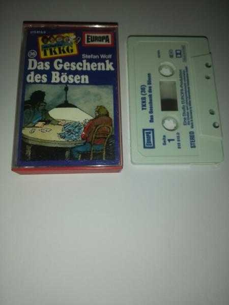 TKKG Folge 36 Das Geschenk des Bösen Weiß Blau 515815.0 Europa(Großes Fenster)