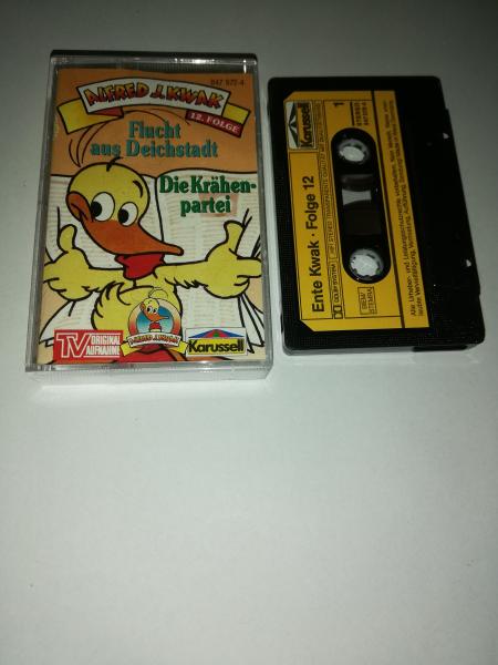 Alfred J.Kwak Folge 12 Flucht aus der Deichstadt/Die Krähenpartei Schwarz mit Gelben Aufkleber 847572-4 Karussell