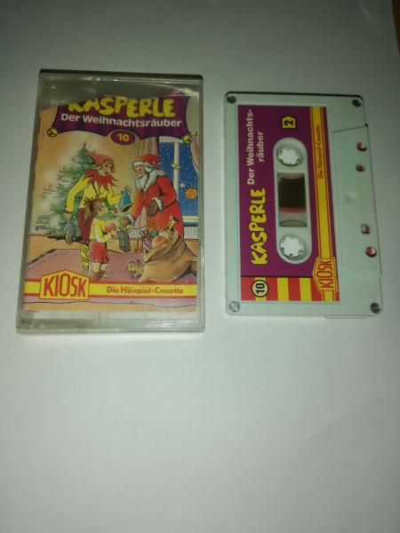 Kasperle Folge 10 Der Weihnachtsräuber 4-fach Silber geschraubt Weiß mit Pinken Aufkleber 4.27580 CD Europa(Cover stark beschädigt)