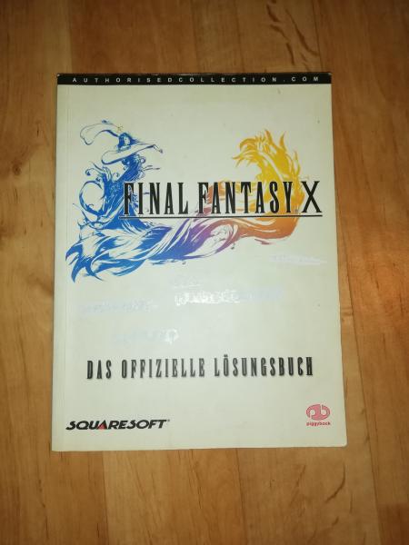 Final Fantasy X Das offizielle Lösungsbuch Squaresoft (Frontcover beschrieben, Abris auf letzter Seite)