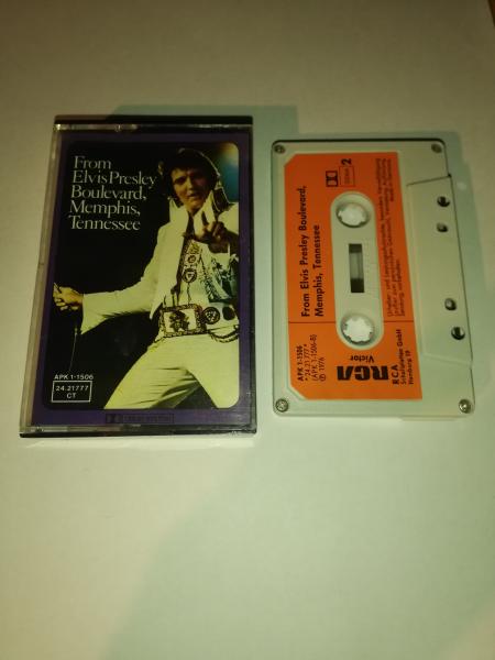 Elvis Presley-From Elvis Presley Boulevard,Memphis, Tennessee 4-fach Silber geschraubt Grau mit Orangen Aufkleber RCA APK 1-1506