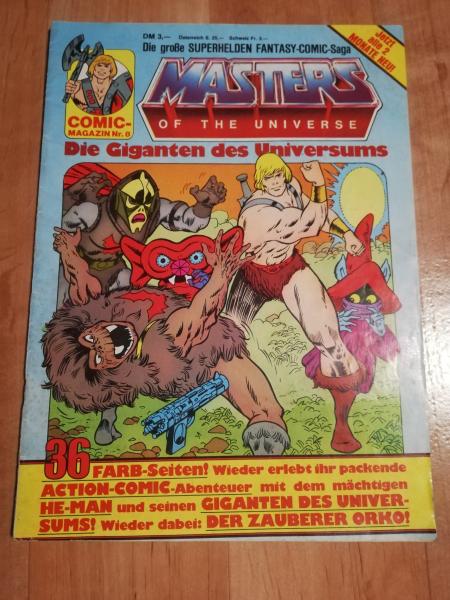 Masters of the Universe Comic Mazazin Nr.8 Mattel aus dem Jahre 1986 im guten gebrauchten Zustand
