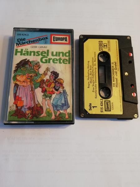 Die Märchenbox Folge 2 Hänsel und Gretel/Hans im Glück 5-fach Silber geschraubt Schwarz mit Beigen Aufkleber 515424.3 Europa(Frontcover leicht beschrieben)