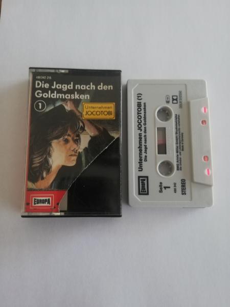 Unternehmen Jocotobi Folge 1 Die Jagd nach den Goldmasken Grau mit Schwarzen Druck 490342-215 Europa(Abriss Cover)