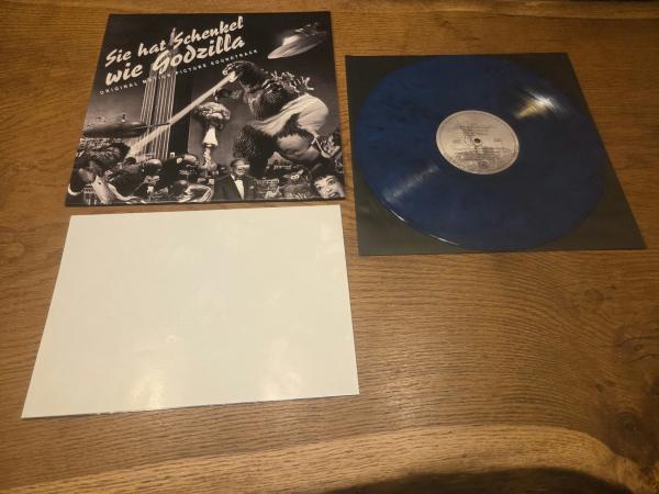 Sie Hat Schenkel Wie Godzilla (Original Motion Picture Soundtrack) 2014 Hertz-Schrittmacher – hertz038 Limited Edition, Numbered, Blue/Black Marbled 26/300 Deutsche Pressung VG+/NM