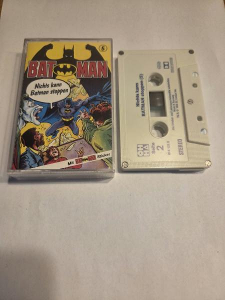 Batman Folge 5 Nichts kann Batman stoppen 5-fach Silber geschraubt Weiß mit Blauen Druck 495698-215 OHHA