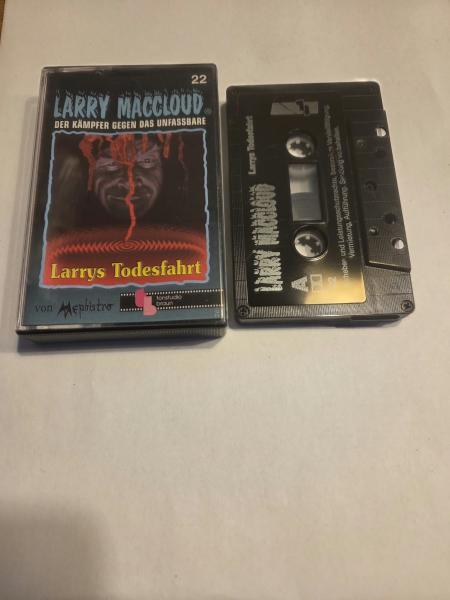 Larry Maccloud Folge 22 Larrys Todesfahrt Schwarz mit Silbernen Druck Tonstudio Braun