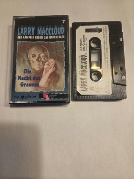 Larry Maccloud Folge 7 Die Nacht des Grauens Schwarz mit Weißen Aufkleber Tonstudio Braun