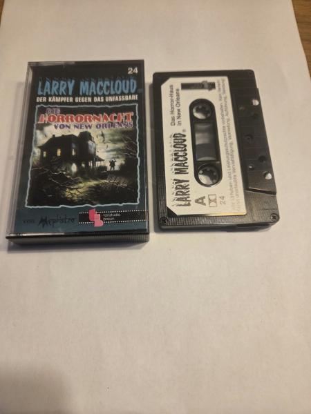 Larry Maccloud Folge 24 Die Horrornacht von New Orleans 5-fach Schwarz geschraubt Schwarz mit Weißen Aufkleber Tonstudio Braun