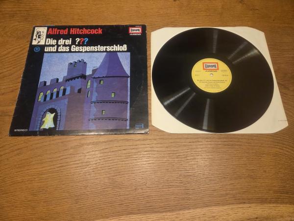 Die Drei Fragezeichen Folge 11 und das Gespensterschloß 1979 Europa 115911.9 Deutsche Pressung VG/VG