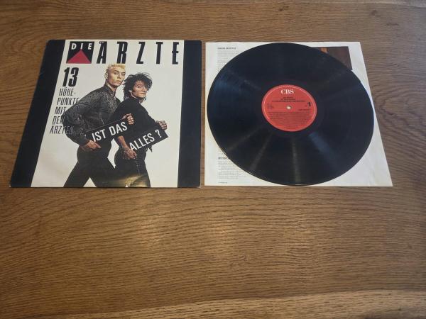Die Ärzte Ist das Alles 13 Höhepunkte mit den Ärzten 1987 CBS 460237 1 Deutsche Pressung VG+/VG(Backcover minimal beschrieben)