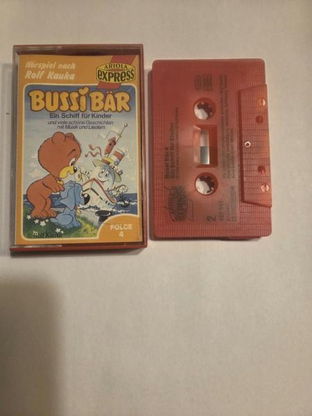 Bussi Bär Folge 4 Ein Schiff für Kinder Rot mit Schwarzen Druck 497663-215 Ariola Express