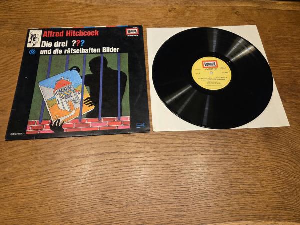 Die Drei Fragezeichen Folge 9 und die rätselhaften Bilder 1979 Europa 115909.7 Deutsche Pressung VG+/VG+
