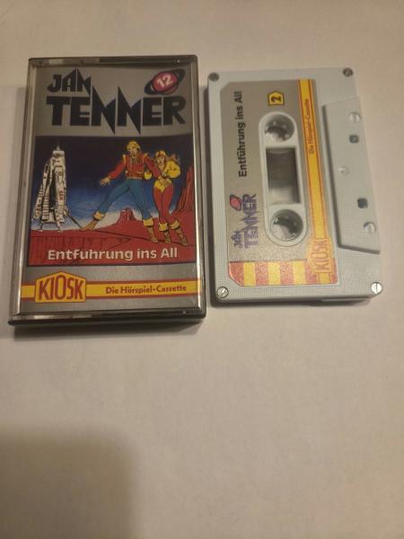 Jan Tenner Folge 12 Entführung ins All 4-fach Silber geschraubt Weiß mit Grauen Aufkleber 4.25620 CD Kiosk