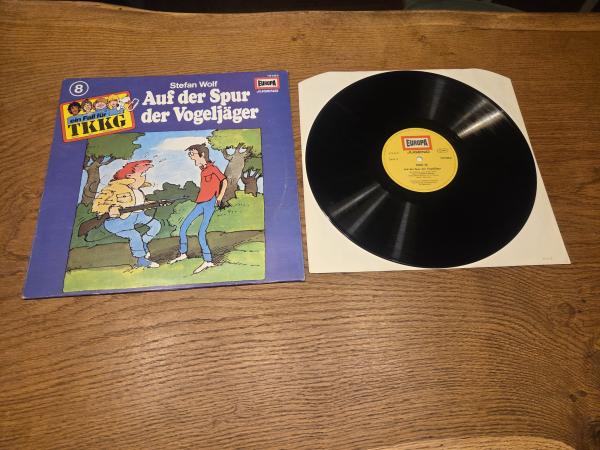 TKKG Folge 8 Auf der Spur der Vogeljäger Deutsche Pressung VG/VG+ 115725.6 Europa