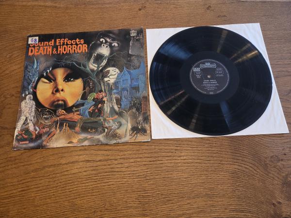 Mike Harding (3) ‎– Sound Effects - Death & Horror 1977  Intercord ‎– INT 128.001, BBC Records ‎– INT 128.001 Deutsche Pressung VG+/VG