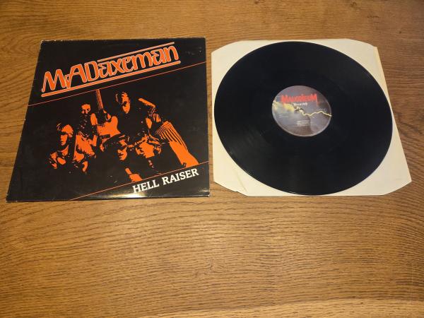 Mad Axeman – Hell Raiser 1984 Mausoleum Records – BONE 128377 Belgische Pressung VG+/VG+