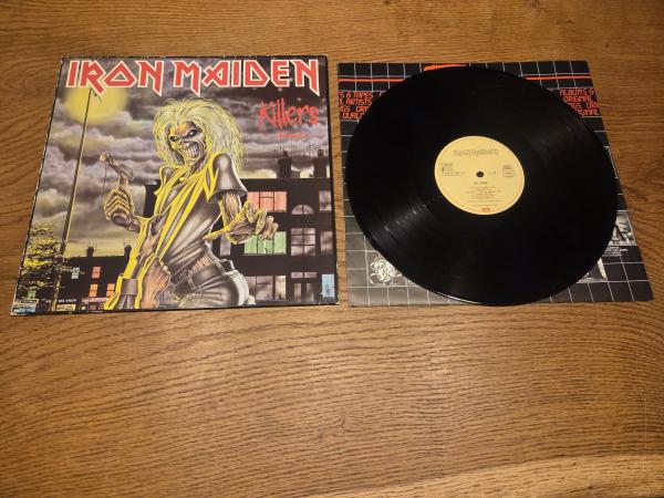 Iron Maiden ‎– Killers 1985  EMI ‎– 038 15 7593 1, EMI Electrola ‎– 038 15 7593 1, Fame ‎– 038 15 7593 1, EMI ‎– 1C 038-15 7593 1, EMI Electrola ‎– 1C 038-15 7593 1, Fame ‎– 1C 038-15 7593 1 Europäische Pressung VG+/VG+