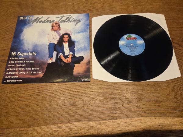 Modern Talking – Best Of (16 Superhits. The Superhits Of Modern Talking) 1988 Dino Music – LP 1831, Dino Music – DMC 1831 Deutsche Pressung VG/VG+
