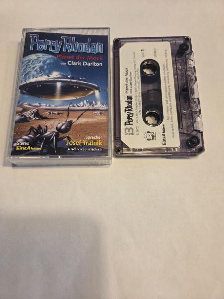Perry Rhodan Folge 3 Planet der Mock 5-fach Schwarz geschraubt Dunkeltransparent mit Weißen Aufkleber 405-55724 EinsA future