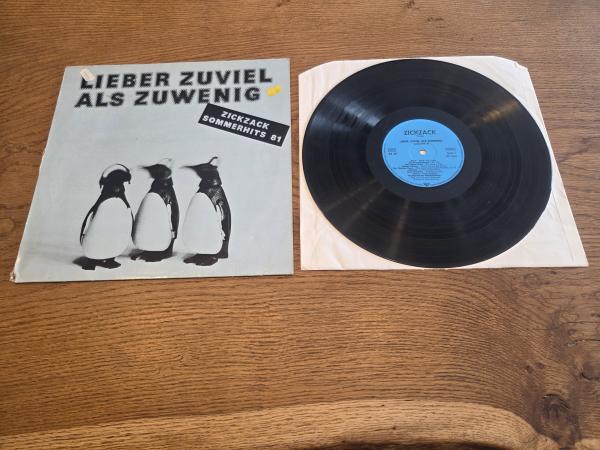 Lieber Zuviel Als Zuwenig (Zickzack Sommerhits 81) 1981 Zickzack – ZZ 45 Deutsche Pressung VG/VG