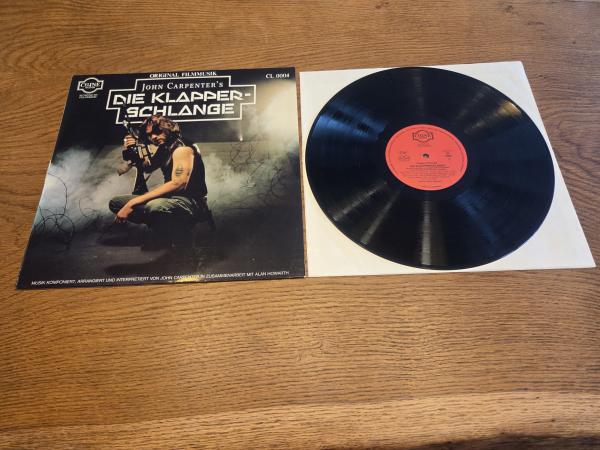 Die Klapperschlange John Carpenter`s Original Filmmusik 1982 Celine Records CL 0004 Deutsche Pressung NM/VG+