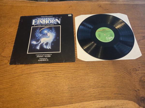 Das letzte Einhorn Original Filmsoundtrack 1982 Virgin 205732-320 Deutsche Pressung NM/VG+