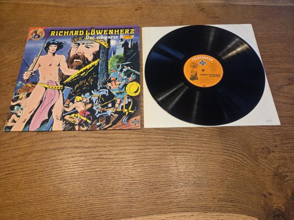 Richard Löwenherz - Der Schwarze Ritter Peter Folken 1975 Telefunken Tom und Della Club 6.22335 AF Deutsche Pressung VG-/VG+