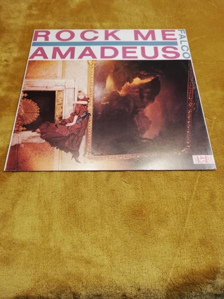 Falco Rock me Amadeus 1985 Teldec 6.20416 AE Deutsche Pressung Transparentes Vinyl NM/VG+