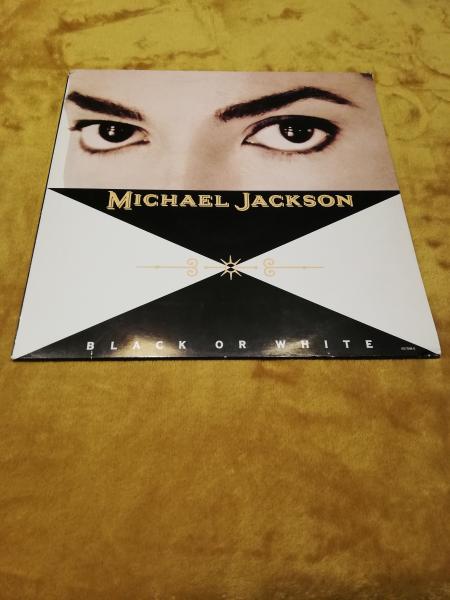 Michael Jackson Black or White 1991 Epic 657598 6 Holländische Pressung VG+/VG-(Abriss auf Rückcover)