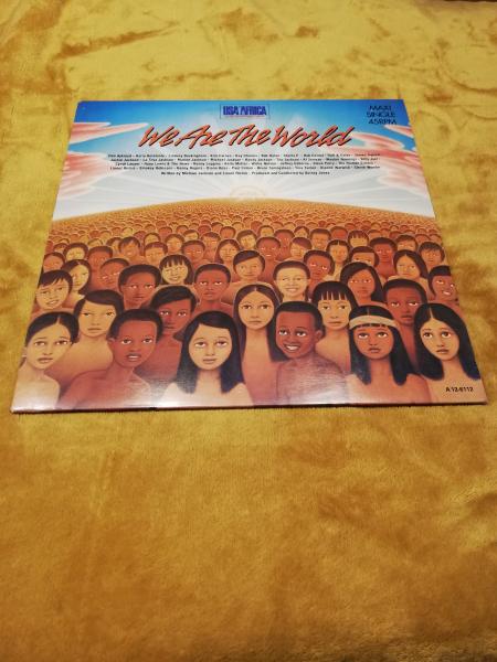 Michael Jackson & Lionel Richie 1985 USA for Africa We are the world CBS 12-6112 Holländische Pressung NM/VG+