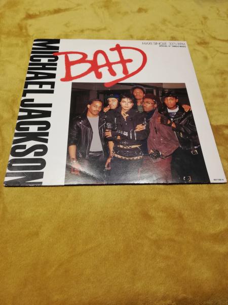 Michael Jackson Bad Maxi 1987 Epic 651100 6 Holländische Pressung VG+/VG