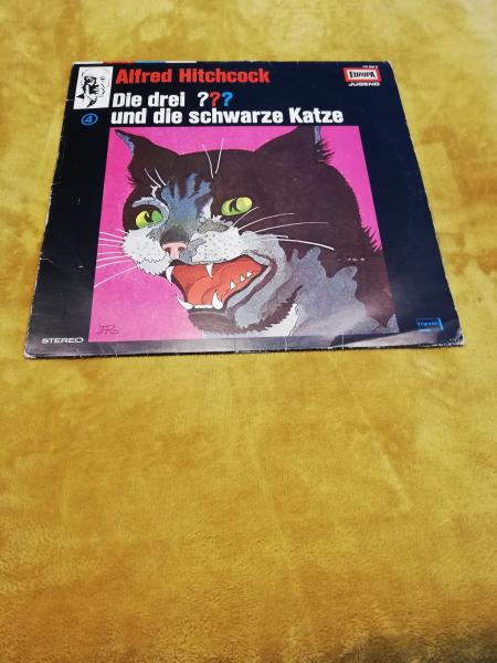 Die Drei Fragezeichen Folge 4 und die schwarze Katze 1979 Europa 115904.6 Deutsche Pressung VG-/VG-