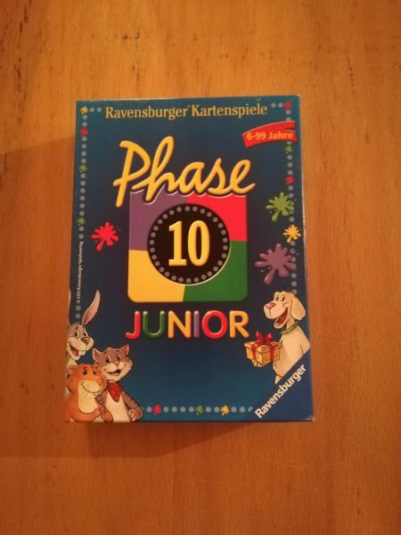 Phase 10 Junior Ravensburger komplett in einem sehr guten Zustand 2011(nur Anleitung fehlt)