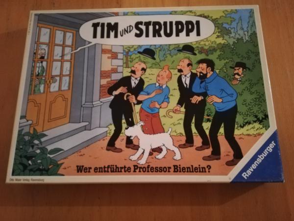 Tim und Struppi wer entführte Professor Bienlein Ravensburger komplett in sehr guten Zustand von 1987