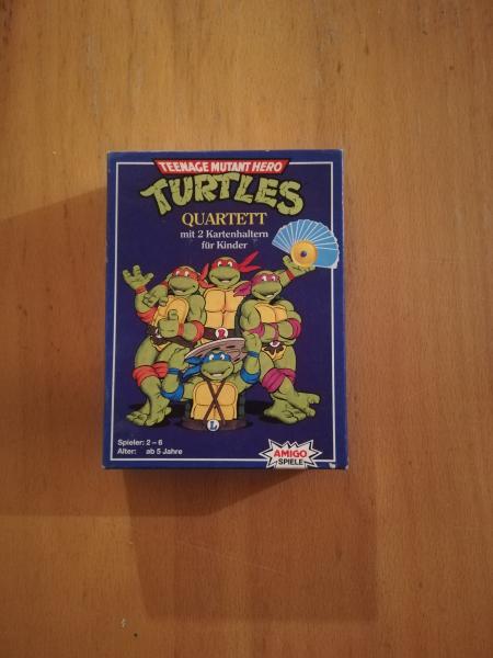 Teenage Mutant Hero Turtles Quartett Amigo komplett in sehr guten Zustand von 1990