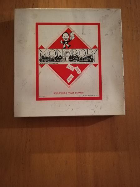 Monopoly Spielefabrik Franz Schmidt komplett in sehr guten Zustand(Karton mit leichten Gebrauchsspuren)