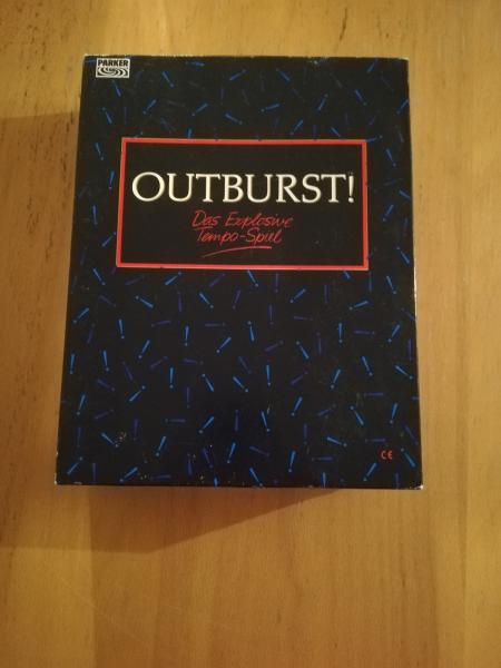 Outburst Das Explosive Tempo-Spiel Parker komplett in sehr guten Zustand von 1986