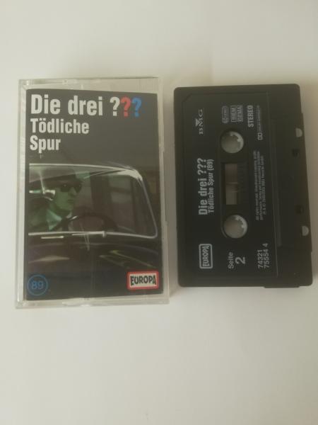Die Drei Fragezeichen Folge 89 Tödliche Spur Schwarz 7432175554 4(Schriftzug Logo fehlt) Europa