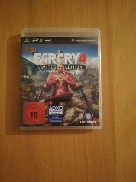 Playstation 3 Farcy 4 Limited Edition BLES02011 Ubisoft USK ab 18