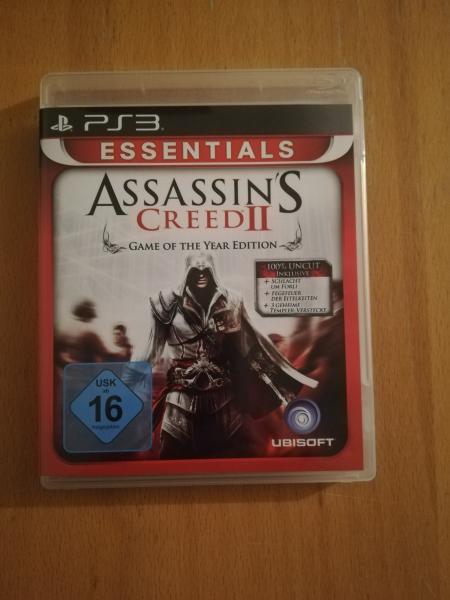 Playstation 3 Assassin`s Creed II BLES00899/E Ubisoft Game of the Year Edition USK ab 16