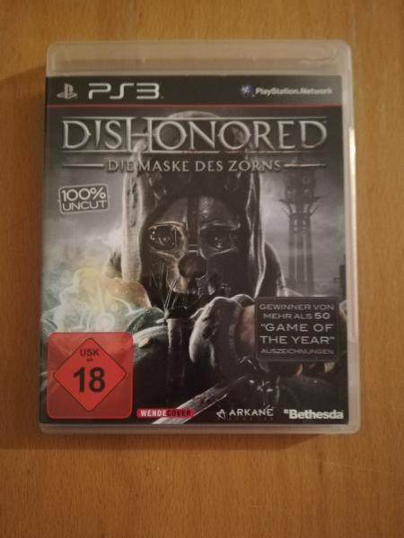 Playstation3 Dishohored-Die Maske des Zorns BLES01675 Bethesda Softworks USK ab 18